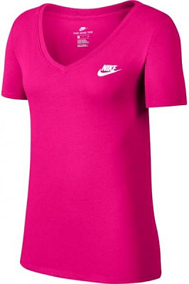Футболка Nike W NSW TEE VNECK LBR 918619-674 XS красный