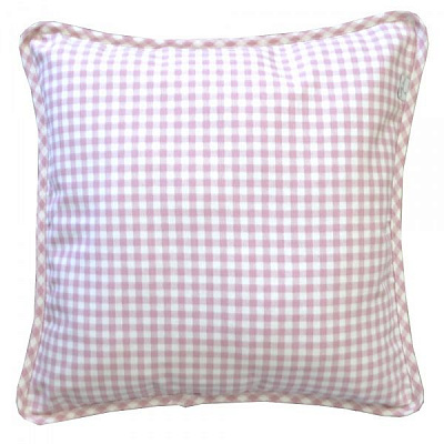Подушка декоративна Bella 45x45 см рожевий в клітинку Прованс