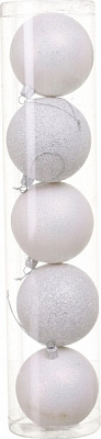Набор елочных шаров Комплект № 40 d 80 мм 5 шт./уп.
