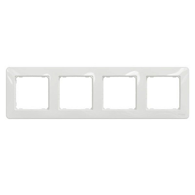 Рамка чотиримісна Schneider Electric Sedna Design універсальна білий SDD311804