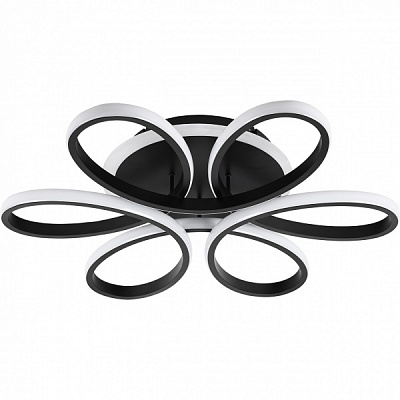 Світильник світлодіодний Hopfen з пультом ДК 110 Вт чорний 3000-6500 К GEMINI 110W BK-RGB