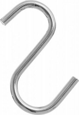 Крючок для рейлинга 6х3 см хром