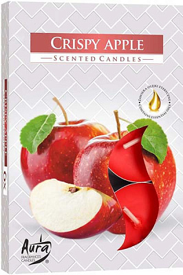 Набор арома-свечей Bispol p15-91 яблоко 6 шт