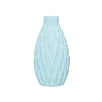 Ваза керамическая голубая Финик 22 см
