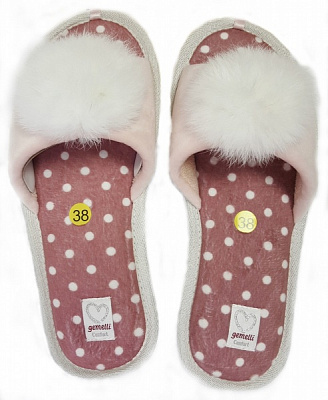 Тапки домашние Gemelli ПУХ 7 р.36-41 в ассортименте 