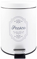 Ведро с педалью Arino Fresco White (54525)