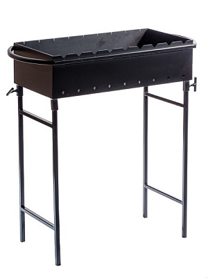 Мангал Metalzavod 9-2N на 9 шампуров 2 мм со съемными ножками