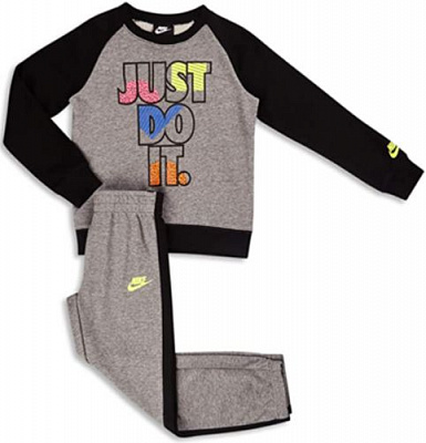 Комплект Nike джемпер+штани JDIFLEECECREWSET 86G985-GEH р. 7 графіт