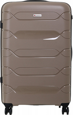 Чемодан Compass №XY007 L 93 л капучино 70x46x29 см