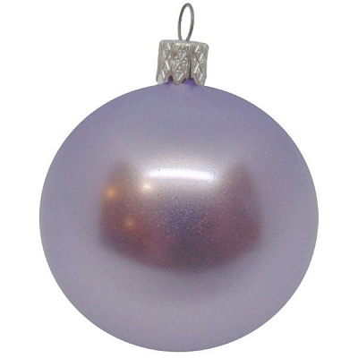 Шар новогодний d80 лиловая жемчужина