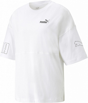 Футболка Puma PUMA POWER COLORBLOCK TEE 67363602 р.M белый