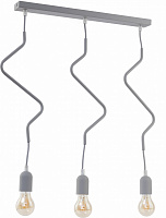 Підвіс TK Lighting Zigzag 3x60 Вт E27 сірий 2438 