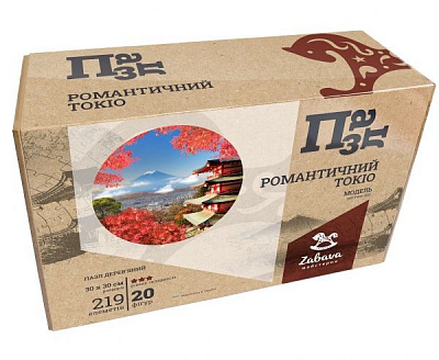 Пазл деревянный Романтическое Токио 300х300 мм ZABAVA 