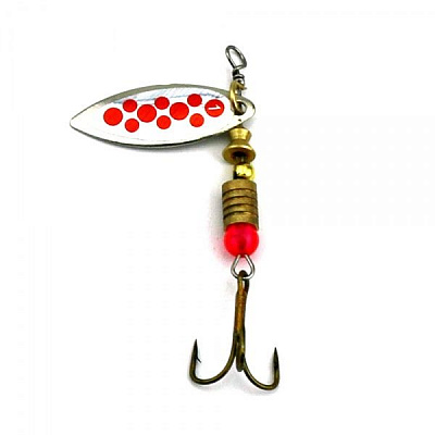 Блесна 4,5 г вращающаяся Insect SP065-1 6,5 см серебро/серебро