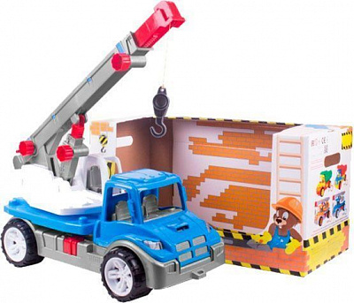 Игрушка ТехноК Автокран 3893