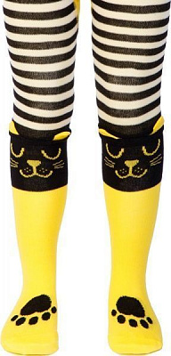 Колготки детские Conte-Kids TIP-TOP Кошенята 446 р.80-86 черный/желтый 