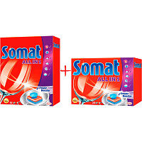Средство для посудомоечных машин Somat All in 1 56 + 28 шт
