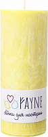 Свічка Циліндр пальмова жовта 6х15 см ТМ FAYNE