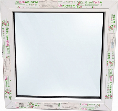 Окно глухое GreenTech 60 800x800 мм без открывания 