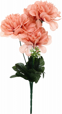 Букет георгин искусственный 5 цветков фиолетовый 29 см