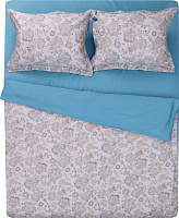 Комплект постельного белья Aveiro 2 голубой с рисунком Lameirinho 