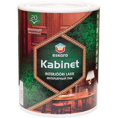 Лак Eskaro Kabinet 20 напівматовий 2.4 л
