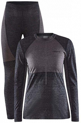 Комплект термобелья Craft CORE WOOL MIX SET 1912477-999985 р.XS серый