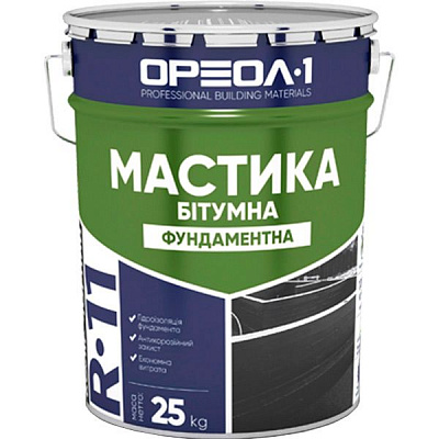 Мастика бітумна Ореол-1 фундаментна 25 кг