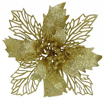 Декорация новогодняя MISLT Рождественник flower1-3 7 см