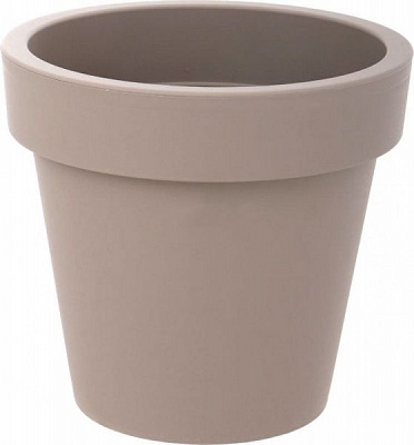 Горщик пластиковий Prosperplast Lofly круглий 3,4л мокко (70711-7529)