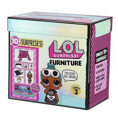 Набор с куклой L.O.L. Surprise! серии Furniture S2 Комната Леди-Сплюшки