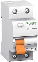 Диференційне реле  Schneider Electric ВД63 25 A 30 мА 2P 11450