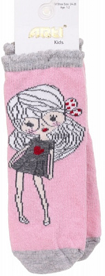 Шкарпетки для дівчаток ARTI 200145 р.1-2 рожевий