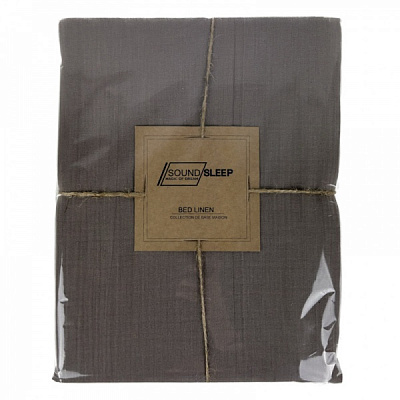 Простирадло Muslin Сoffee 240x260 см кавовий SoundSleep