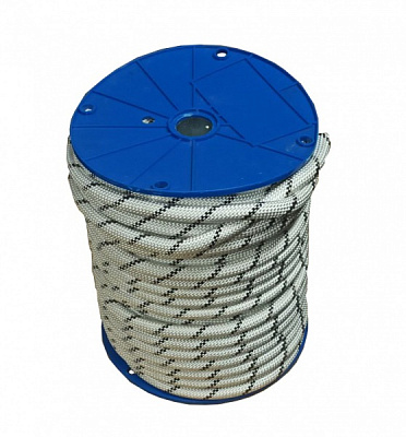 Шнур капроновий ф 12 мм (бухта 50 м.п.) 12 мм 50 м чорно-білий