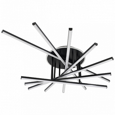 Люстра потолочная NEW ARTIER STEUART 7-1-C BK 155 Вт черный