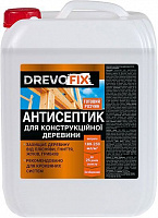 Антисептик DrevoFix для конструкционной древесины готовый состав прозрачный мат 10 л