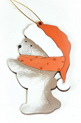 Декоративна підвіска Ведмедик 11,5 см 3598