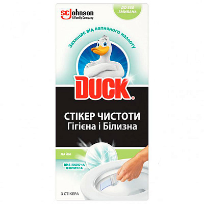 Засіб Туалетный утенок Стікер чистоти Лайм