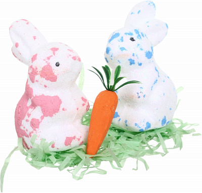 Декорация пасхальная Кролики 8х4 см CX22-137A