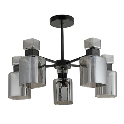 Люстра подвесная ARDERO Olivia 5x15 Вт E27 черный BL1150-1