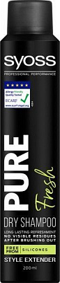 Сухой шампунь Syoss Pure Fresh 200 мл 