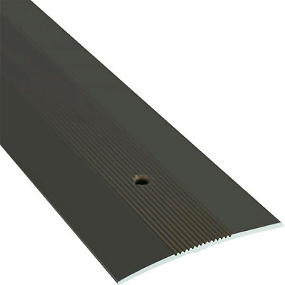 Порожек алюминиевый анодированный Braz Line рифленый с отверстиями 50x900 мм бронза
