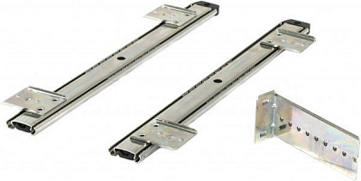 Комплект направляющих  телескопических для клавиатуры цинк 350 мм