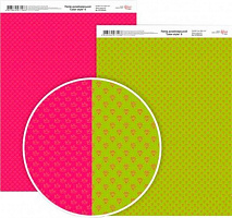 Бумага для дизайна двусторонняя матовая Color style 6 А4 200 г/кв.м Rosa Talent