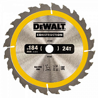 Пиляльний диск DeWalt DT1939 184x16x1,7 Z24 DT1939