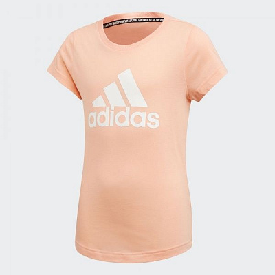 Футболка Adidas YG MH BOS TEE ED4606 134 розовый