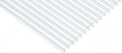 Поликарбонатный лист сотовый 8 мм 3000х1050 мм прозрачный 