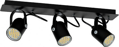 Спот LUMINEX Mark 3x40 Вт GU10 черный 7018 