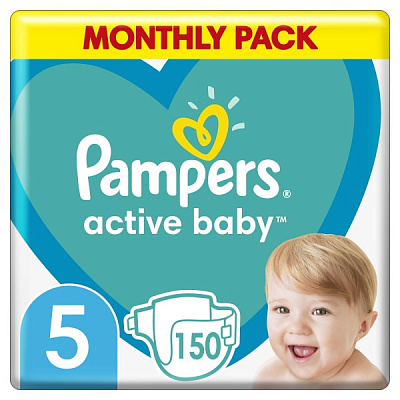 Підгузки Pampers Active Baby 5 11-16 кг 150 шт.